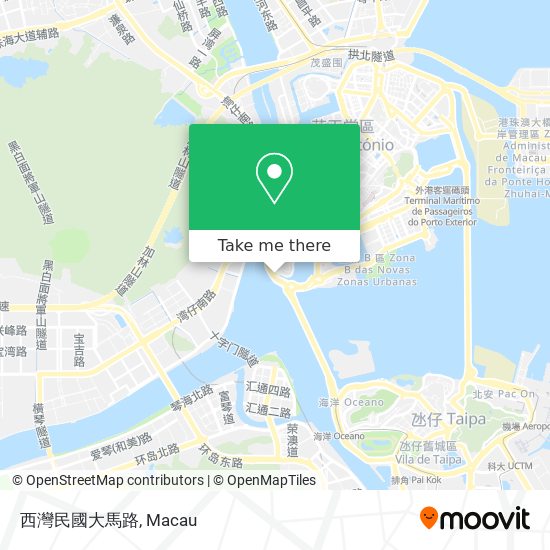 西灣民國大馬路 map