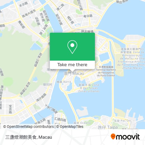 三盞燈潮館美食 map