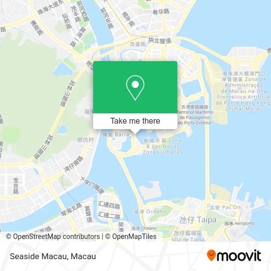 Seaside Macau map
