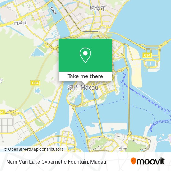 Nam Van Lake Cybernetic Fountain map