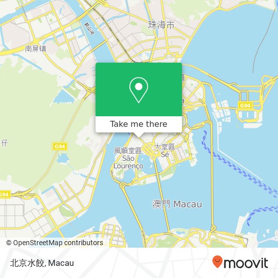 北京水餃 map