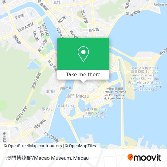 澳門博物館/Macao Museum map