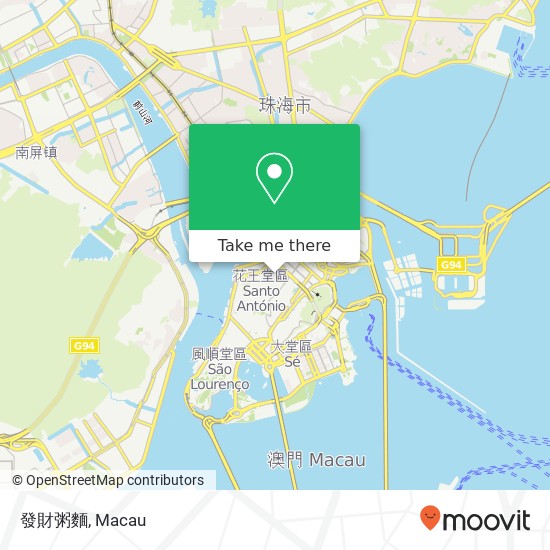 發財粥麵 map