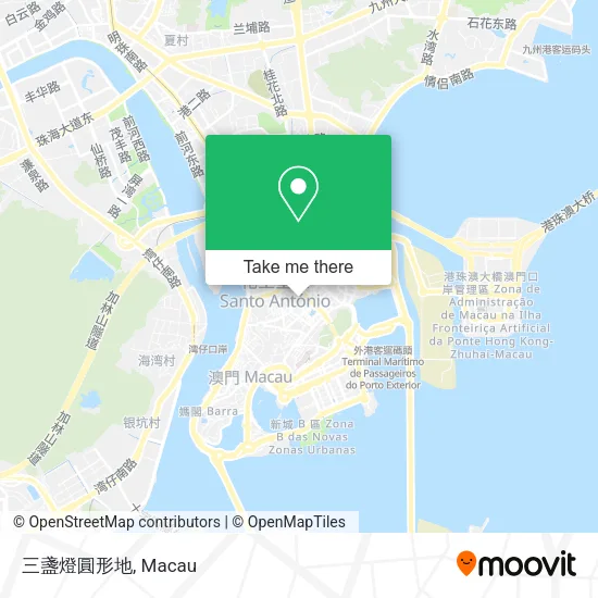三盞燈圓形地地圖