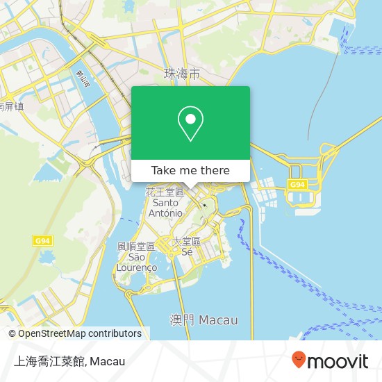 上海喬江菜館 map
