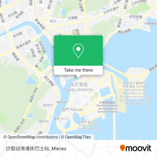 沙梨頭海邊街巴士站地圖