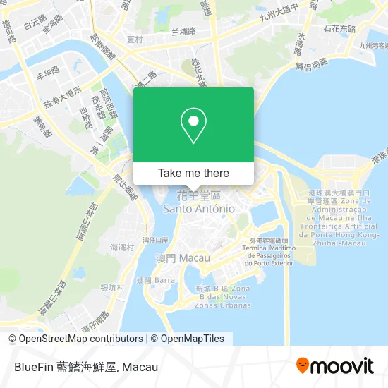 BlueFin 藍鰭海鮮屋地圖