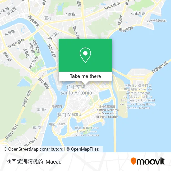 澳門鏡湖殯儀館地圖
