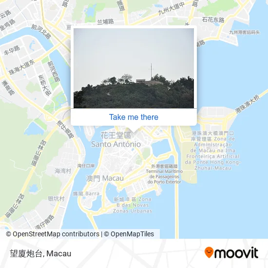 望廈炮台地圖
