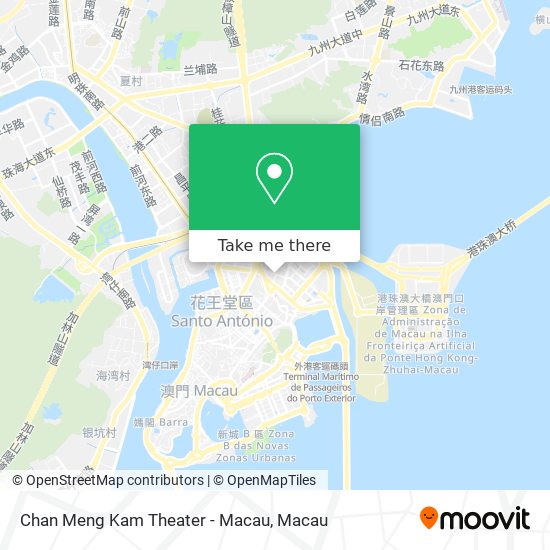 Chan Meng Kam Theater - Macau map