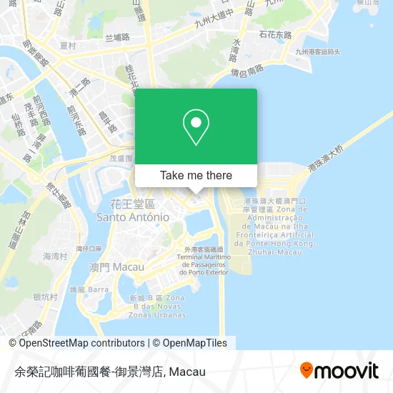 余榮記咖啡葡國餐-御景灣店地圖