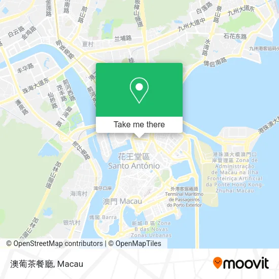 澳葡茶餐廳地圖