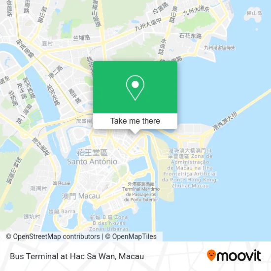 Bus Terminal at Hac Sa Wan map