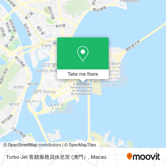 Turbo Jet 客艙服務員休息室地圖