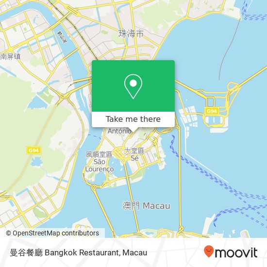 曼谷餐廳 Bangkok Restaurant map