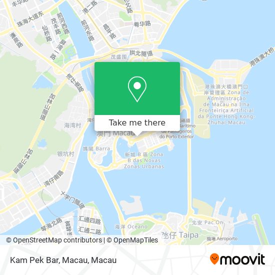Kam Pek Bar, Macau地圖