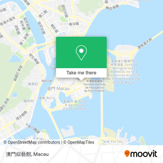 澳門綜藝館地圖