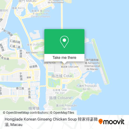 Hongjiade Korean Ginseng Chicken Soup 韓家得蔘雞湯 map