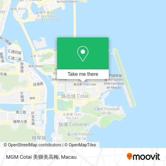 MGM Cotai 美獅美高梅 map