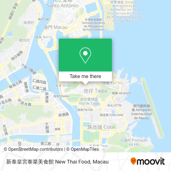 新泰皇宮泰菜美食館 New Thai Food地圖