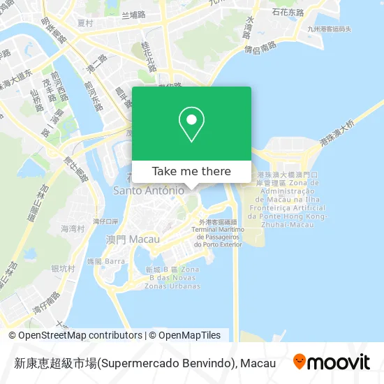 新康恵超級市場(Supermercado Benvindo) map