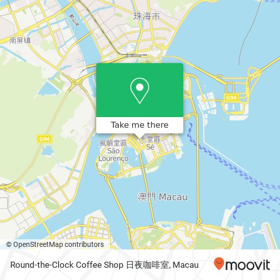 Round-the-Clock Coffee Shop 日夜咖啡室 map