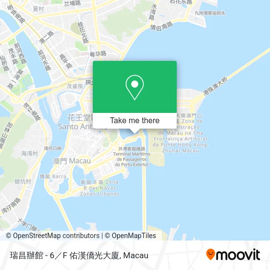 瑞昌辦館 - 6／F 佑漢僑光大廈地圖