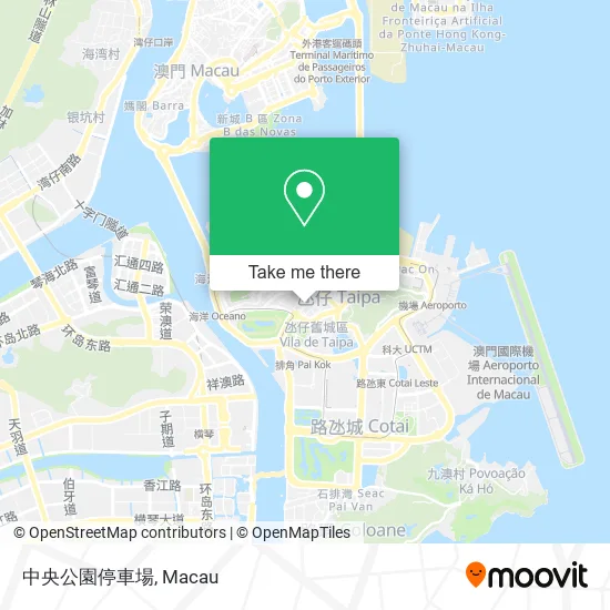 中央公園停車場 map