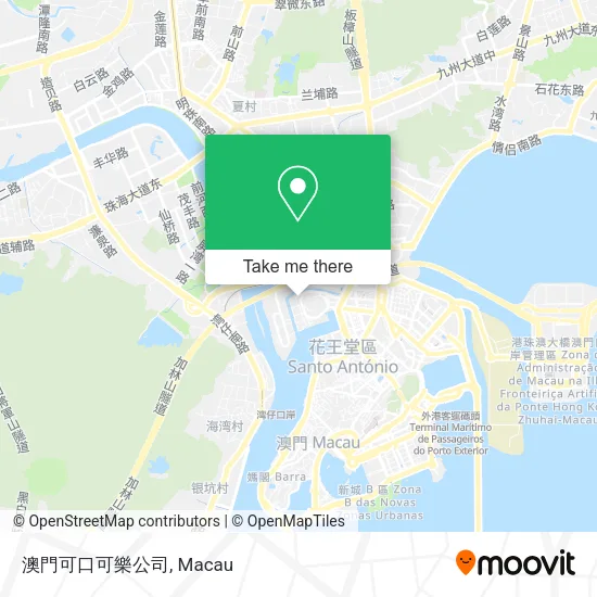 澳門可口可樂公司地圖