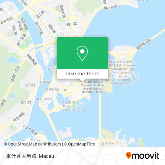 畢仕達大馬路地圖