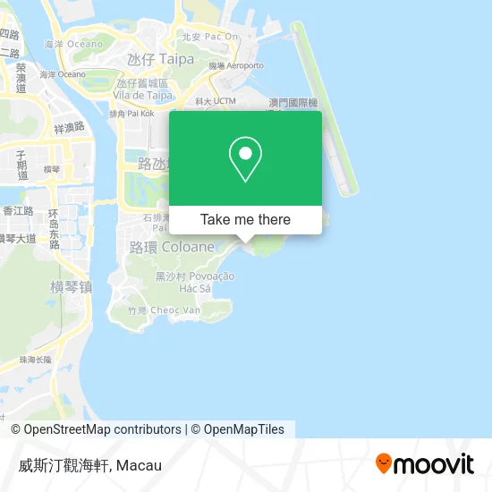 威斯汀觀海軒地圖