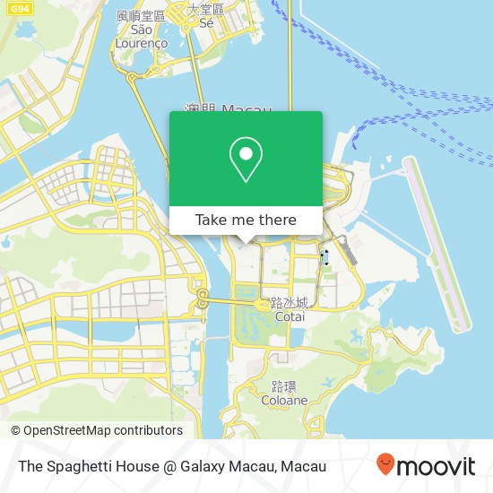 The Spaghetti House @ Galaxy Macau, 澳門 map