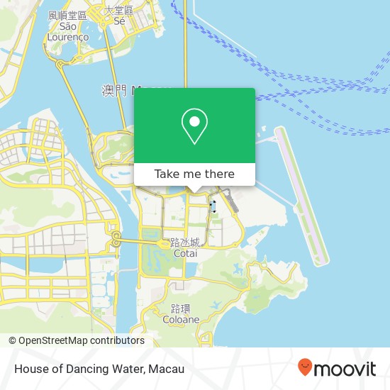 House of Dancing Water map