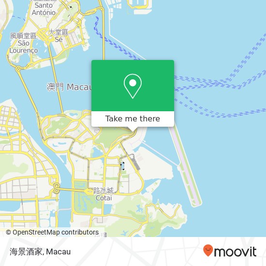 海景酒家, 氹仔 map