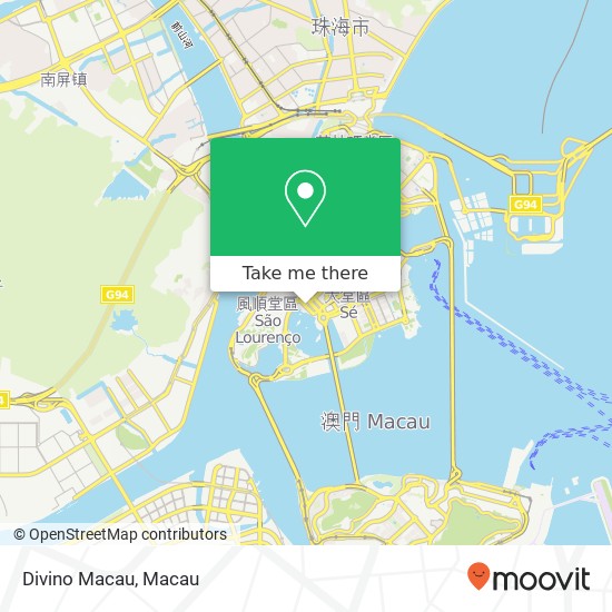 Divino Macau map