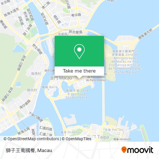 獅子王葡國餐 map