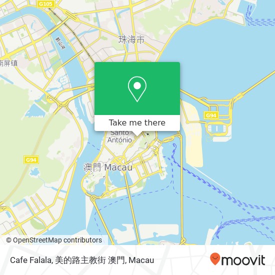 Cafe Falala, 美的路主教街 澳門 map