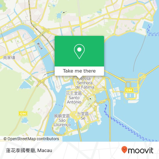 蓮花泰國餐廳, 青洲大馬路 澳門 map