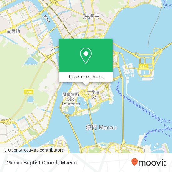 Macau Baptist Church map