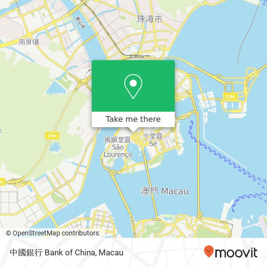 中國銀行 Bank of China map