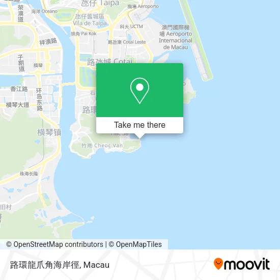 路環龍爪角海岸徑地圖