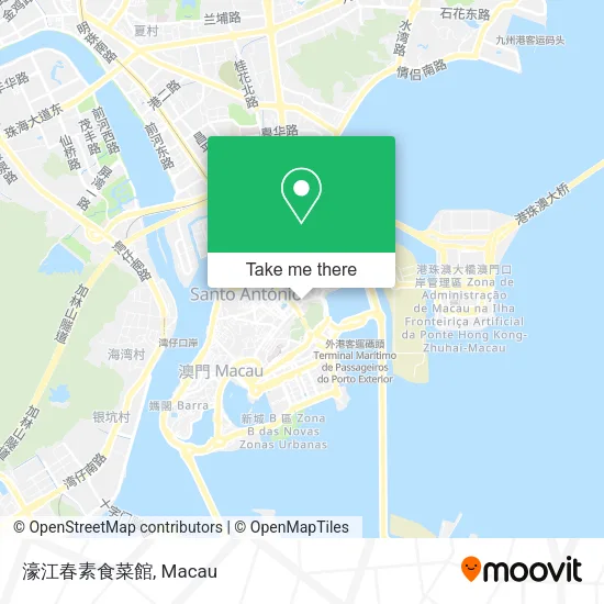 濠江春素食菜館地圖