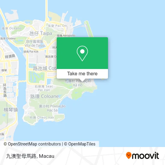 九澳聖母馬路地圖