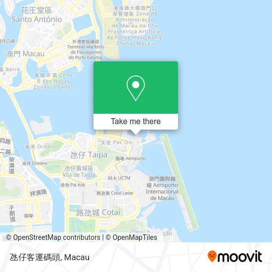 氹仔客運碼頭 map