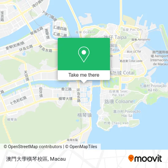 澳門大學橫琴校區 map