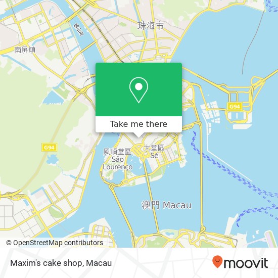 Maxim's cake shop map