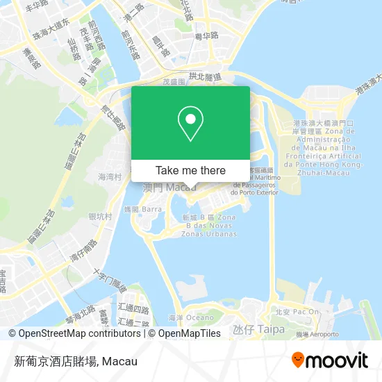 新葡京酒店賭場地圖