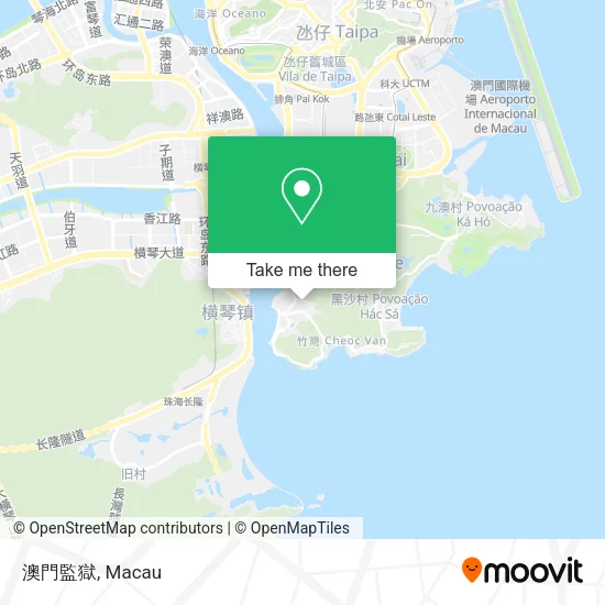 澳門監獄 map
