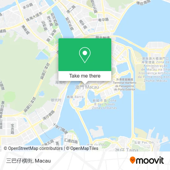 三巴仔橫街地圖