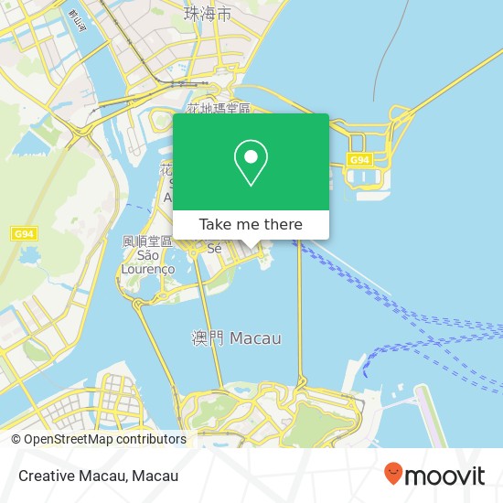 Creative Macau map
